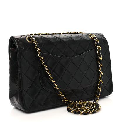 Chanel Lambskin Quilted Medium Double Flap Black 3 of 11