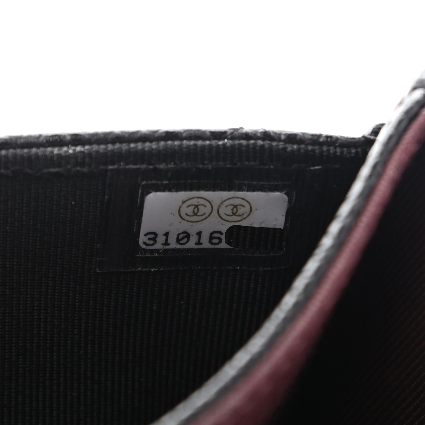 Caviar Quilted Flap Card Holder Wallet Black