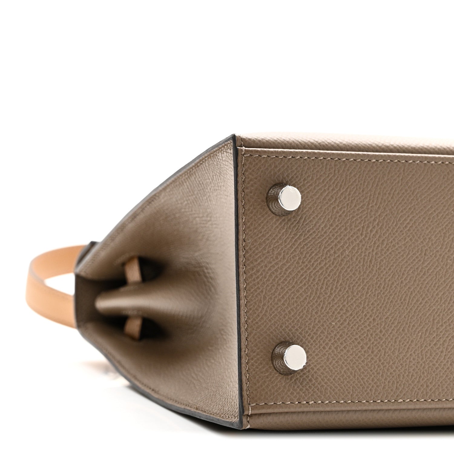 Hermes Epsom Tri-Color Kelly Sellier 25 Etoupe Alezan Biscuit 9 of 11