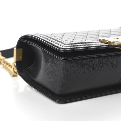 Chanel Caviar Quilted Medium Boy Flap Black 6 of 11