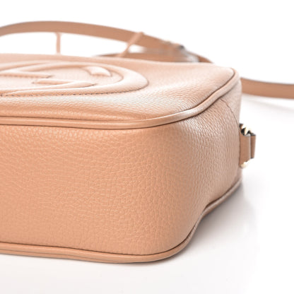 Gucci Pebbled Calfskin Small Soho Disco Bag Camelia 10 of 12