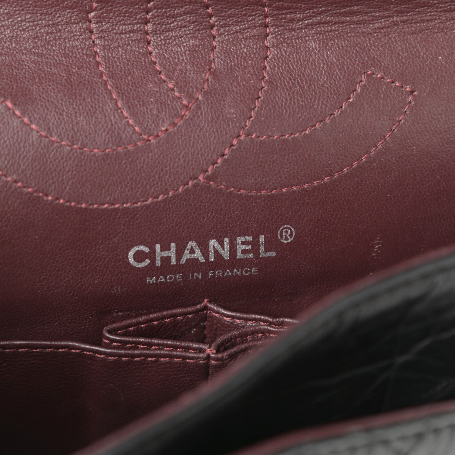 Chanel Aged Calfskin Quilted 2.55 Reissue 225 Flap Black 6 of 10