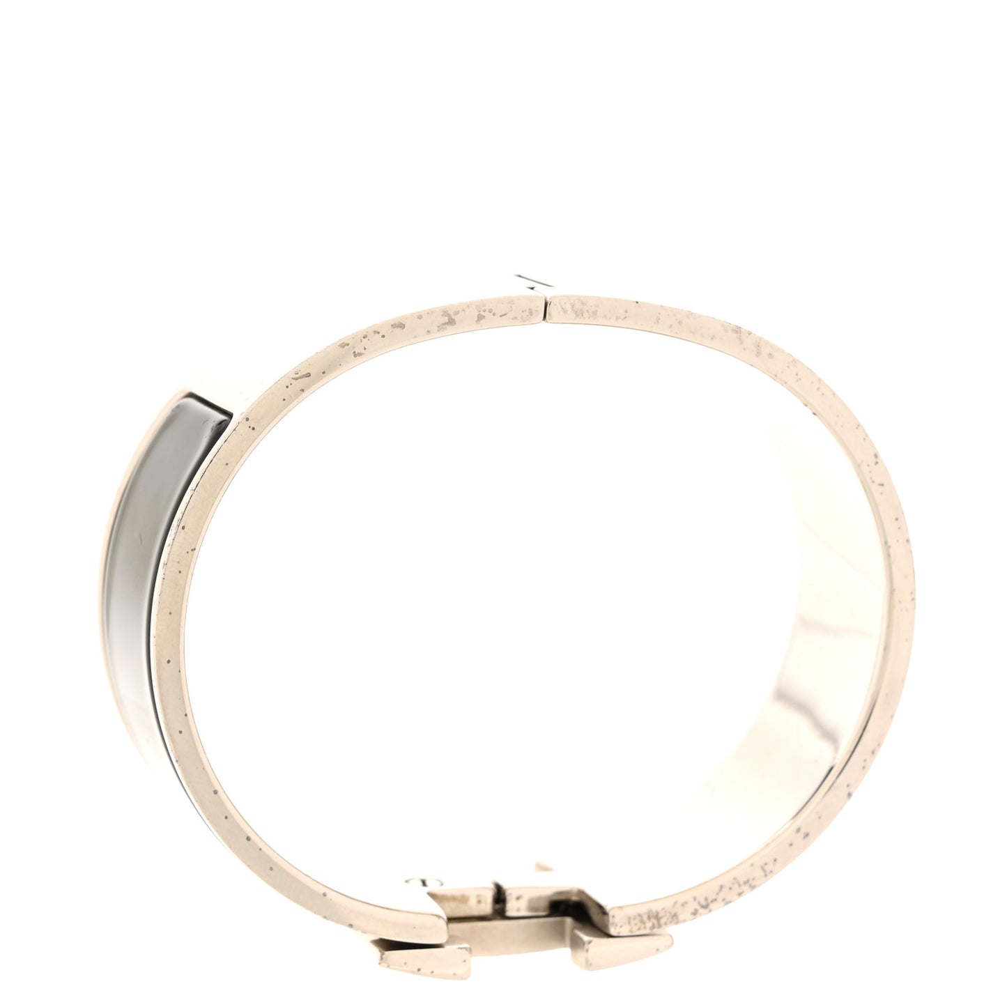 Enamel Wide Clic Clac H Bracelet GM Black