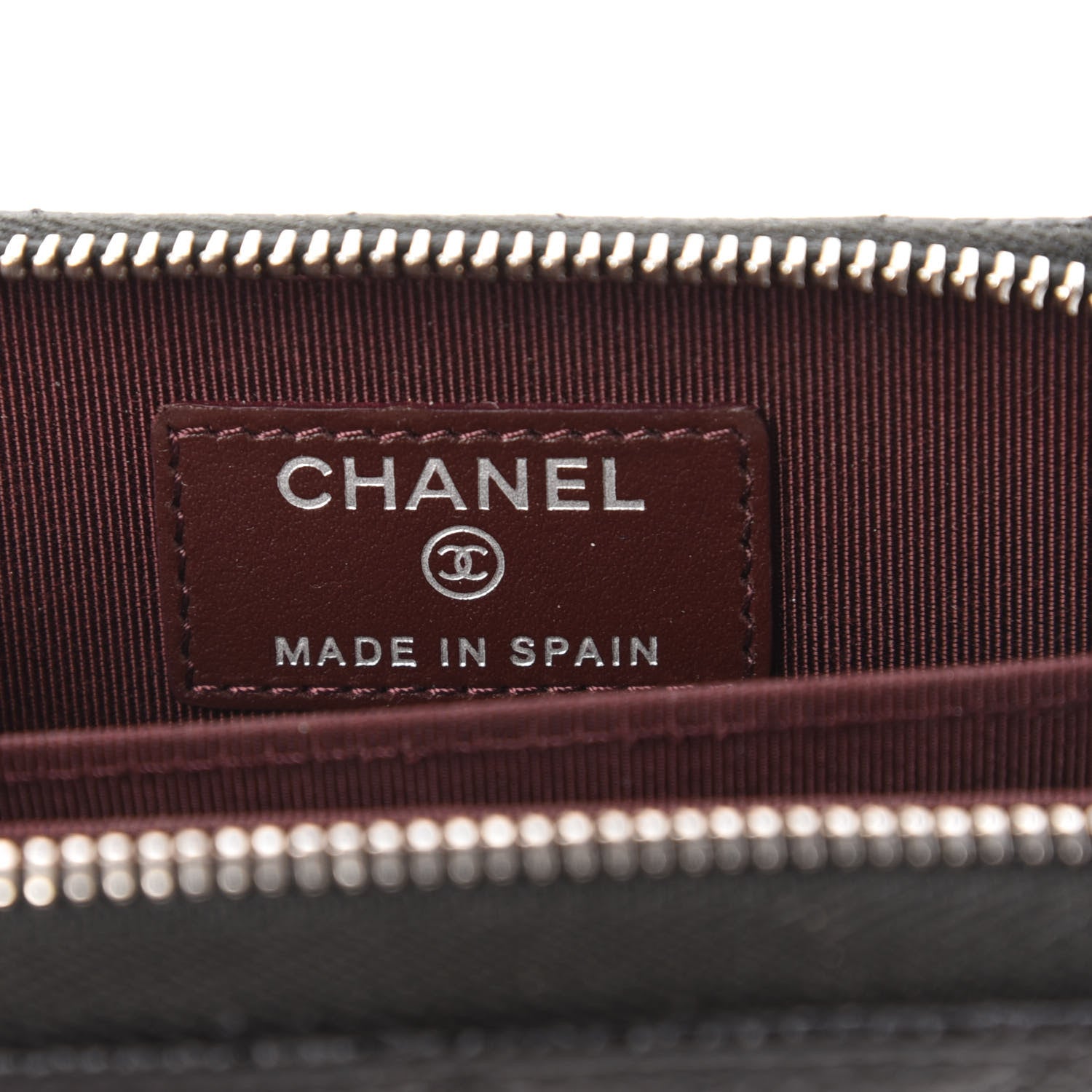 Chanel Caviar Quilted Zip Coin Purse Black 8 of 10