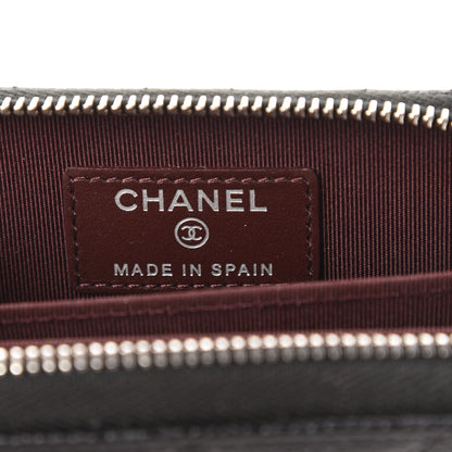 Chanel Caviar Quilted Zip Coin Purse Black 8 of 10