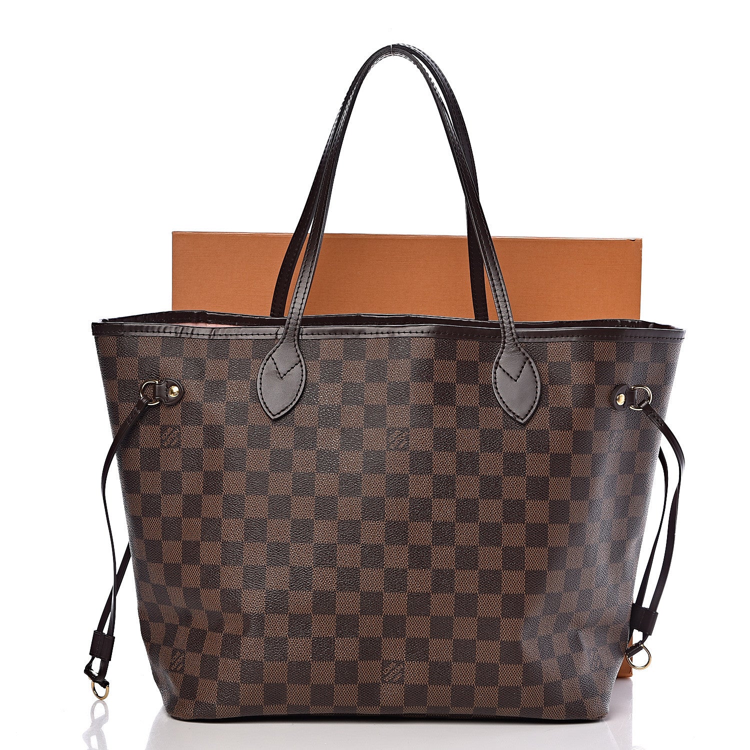 Louis Vuitton Damier Ebene Neo Neverfull MM Rose Ballerine 16 of 16