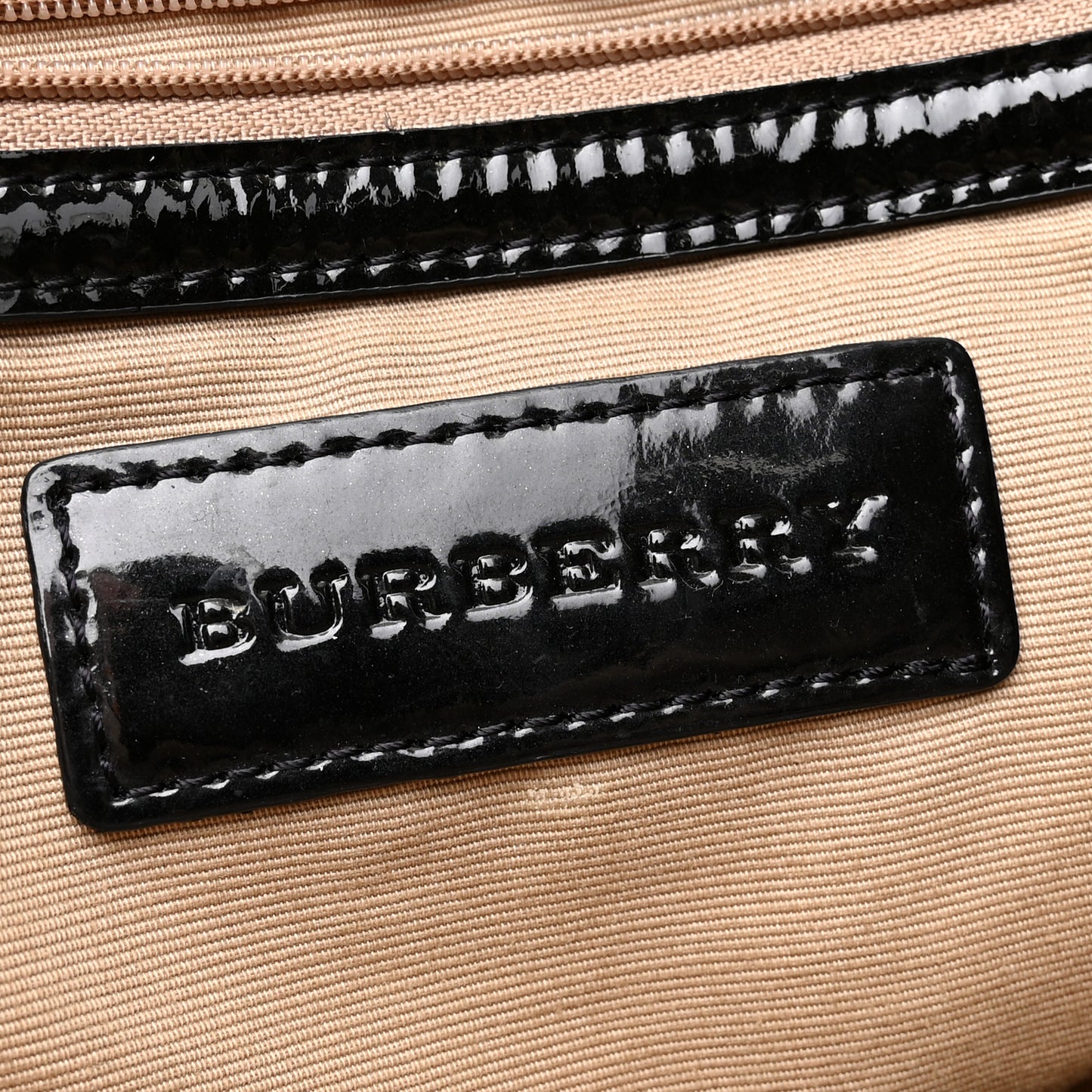 Nova Check Patent Medium Tote Black