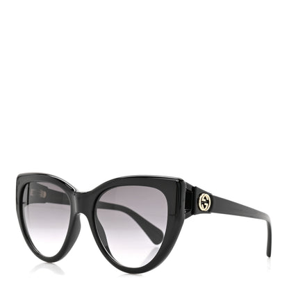 Gucci Acetate Cat Eye Sunglasses GG0877S Black 1 of 8