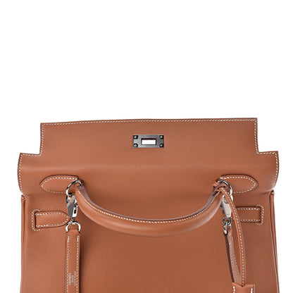 Hermes Evercolor Verso Kelly Retourne 32 Gold Rose Azalee 11 of 41