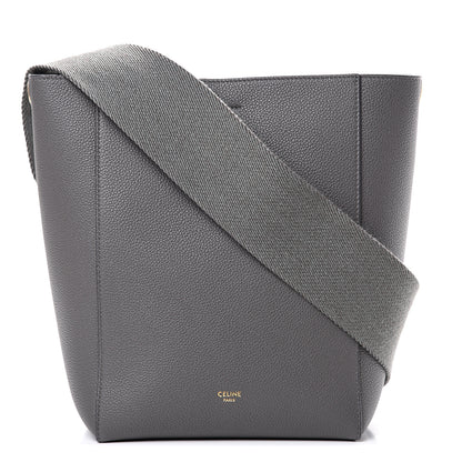 Celine Soft Grained Calfskin Small Sangle Bucket Bag Grey 1 of 12