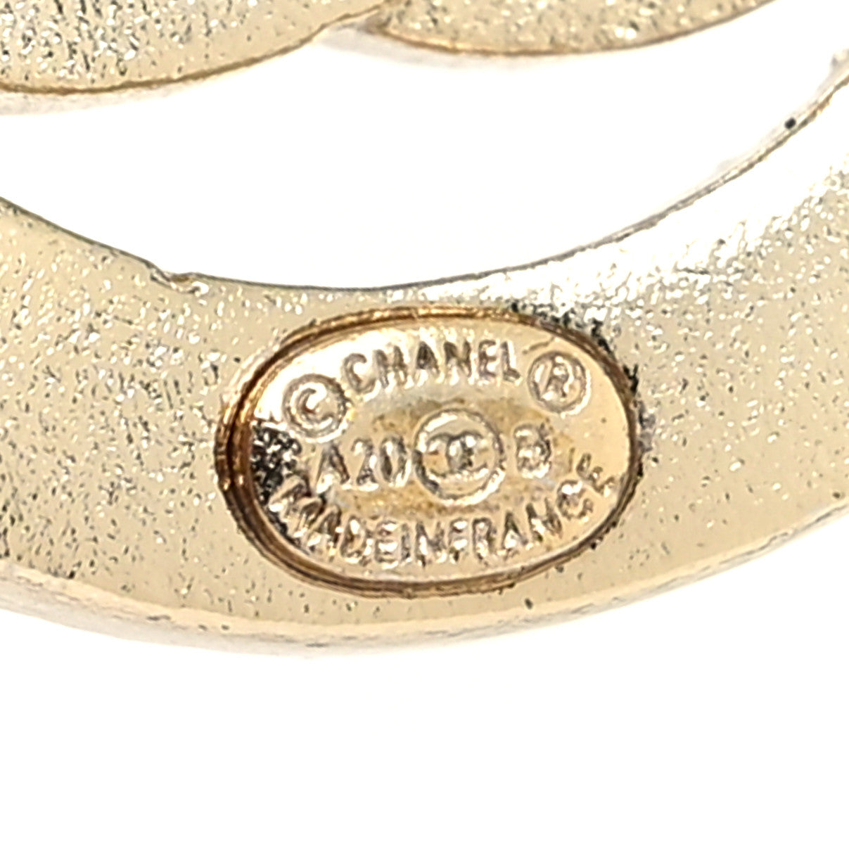 Chanel Crystal CC Vendome Round Drop Earrings Gold 4 of 4