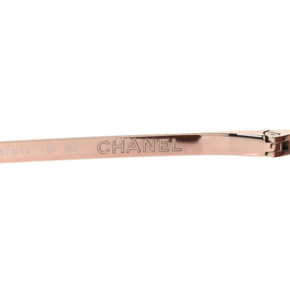 Chanel Metal Mirrored Pilot Summer Sunglasses 4223 Pink Gold 5 of 7