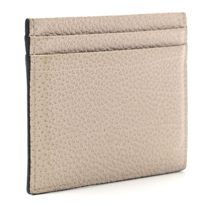 Christian Louboutin Calfskin Paris Spikes Kios Card Holder Cream 3 of 6