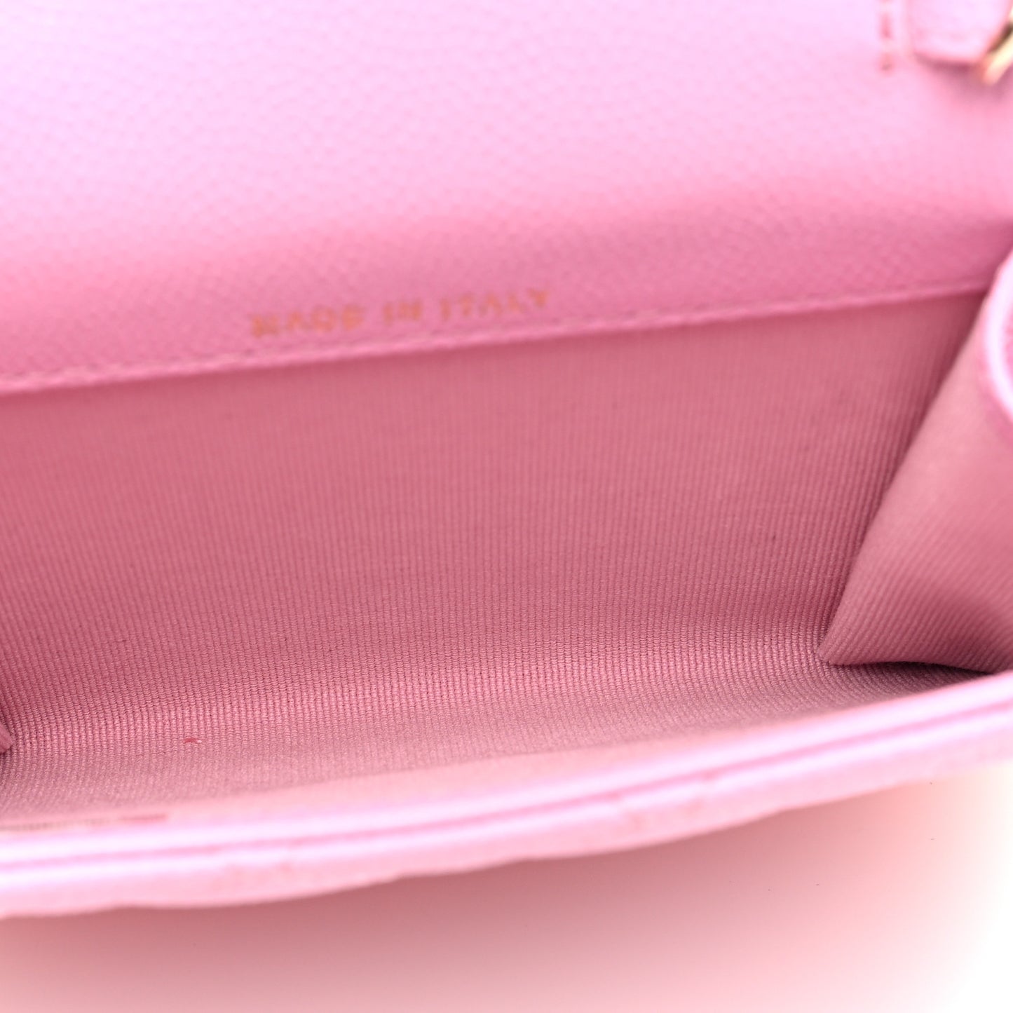 Caviar Quilted Clutch With Chain Bag Pink