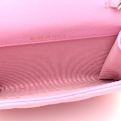 Chanel Caviar Quilted Clutch With Chain Bag Pink 6 of 12