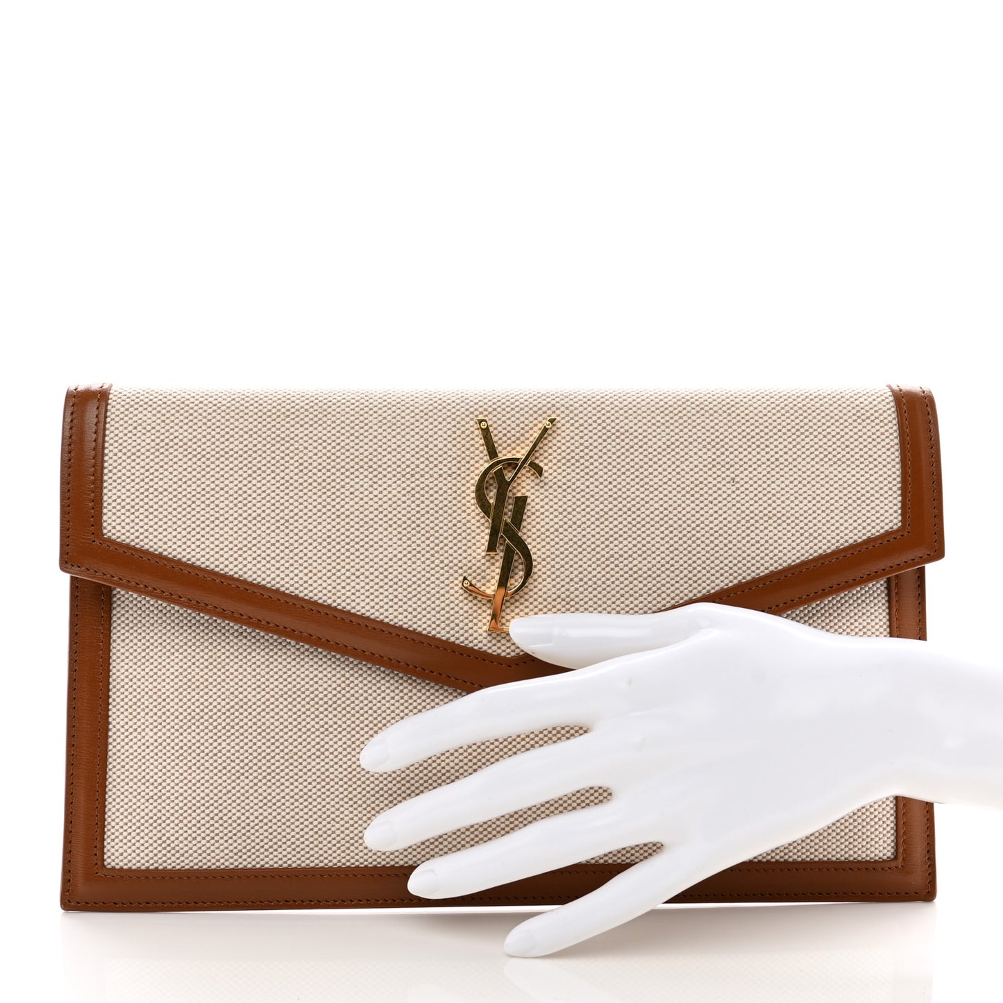 Canvas Uptown Pouch Natural Beige Brick