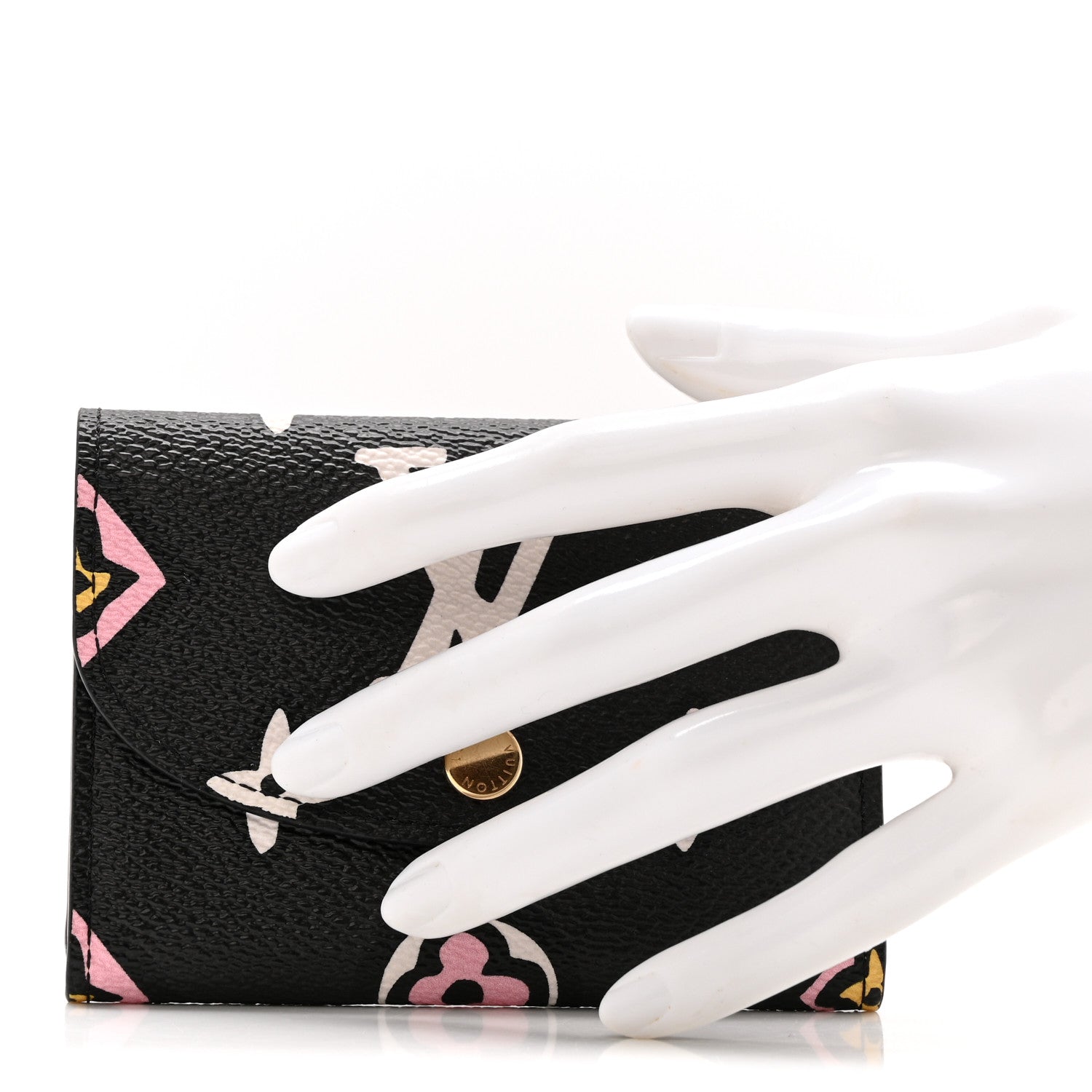Louis Vuitton Monogram Giant Wild At Heart Rosalie Coin Purse Black 2 of 6