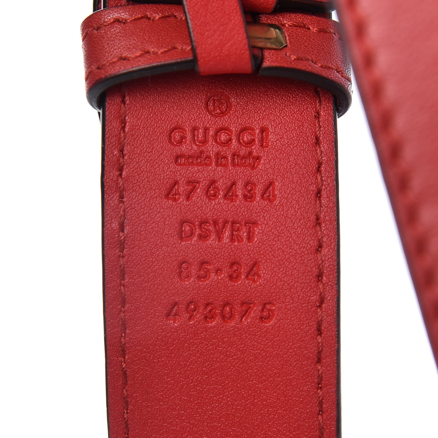 Gucci Calfskin Matelasse GG Marmont Belt Bag 85 34 Hibiscus Red 8 of 10