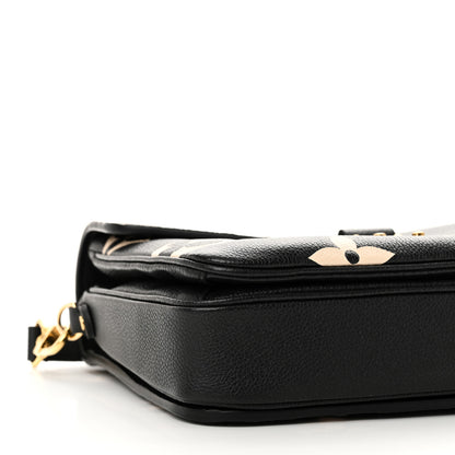 Louis Vuitton Empreinte Monogram Giant Pochette Metis Black Beige 8 of 9