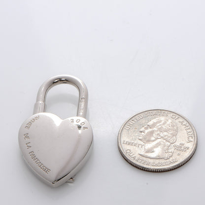 Hermes Palladium Annee De La Fantaisie Heart Cadena Lock 2 of 4