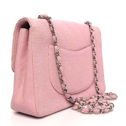 Chanel Jersey Quilted Small Single Flap Pink 3 of 14