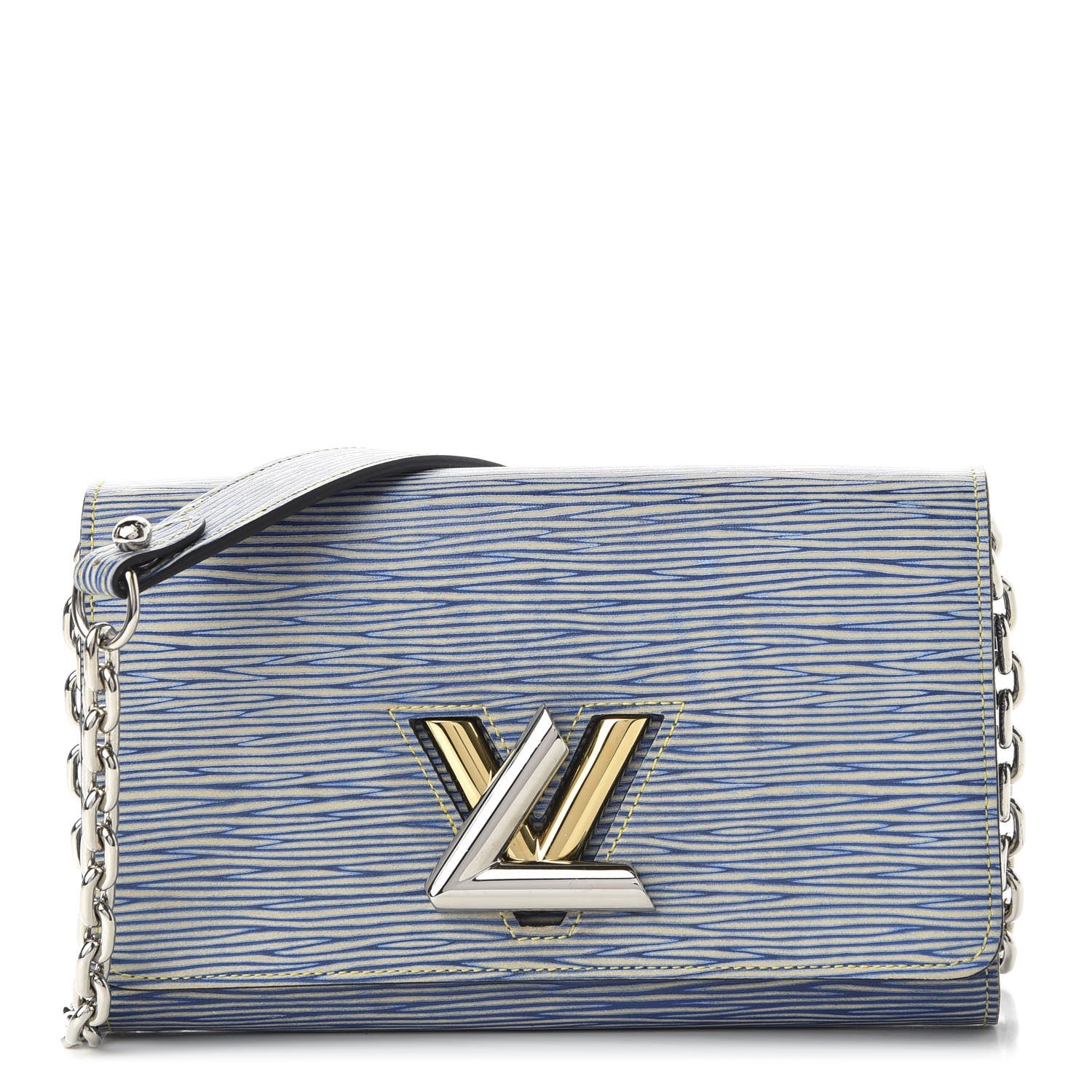 Louis Vuitton Epi Twist Chain Wallet Denim Light 1 of 10
