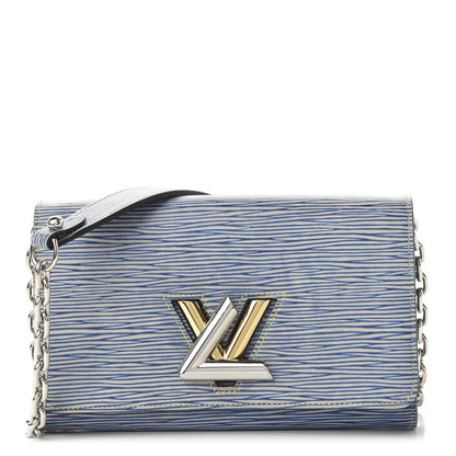 Louis Vuitton Epi Twist Chain Wallet Denim Light 1 of 10