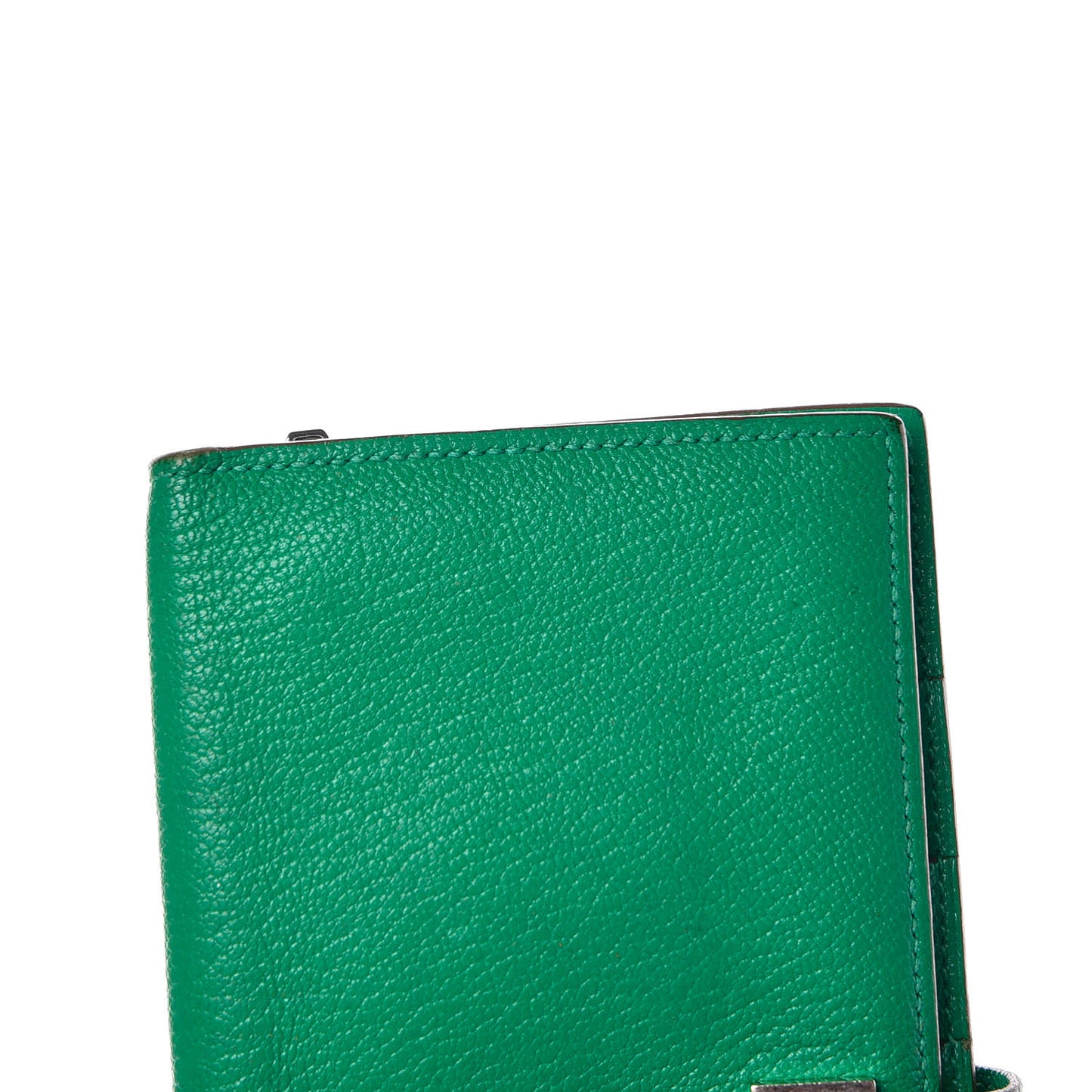 Chevre Mysore Bearn Gusset Wallet Menthe