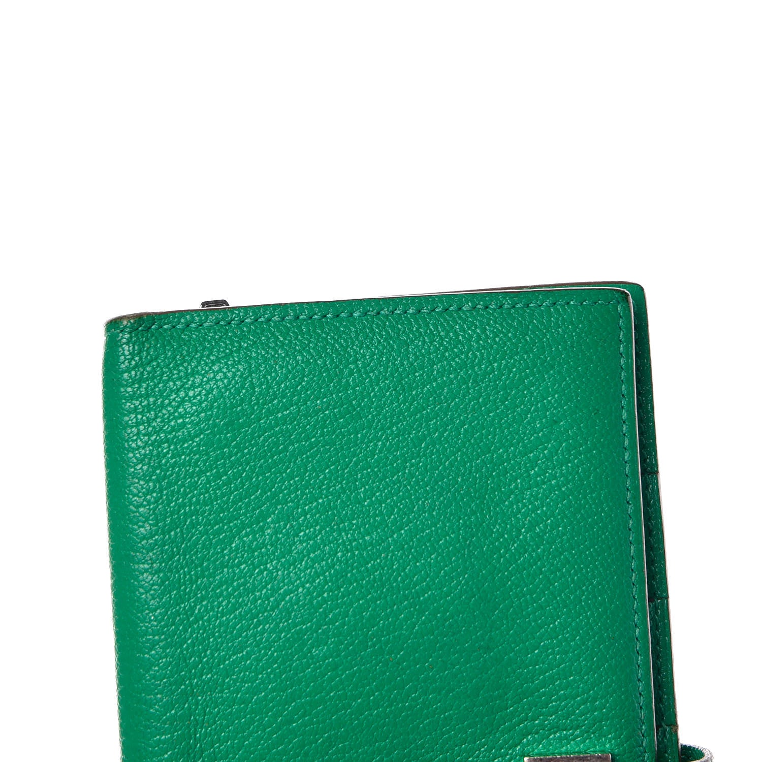 Hermes Chevre Mysore Bearn Gusset Wallet Menthe 9 of 15