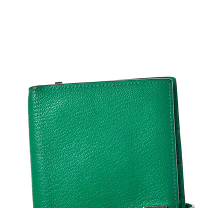 Hermes Chevre Mysore Bearn Gusset Wallet Menthe 9 of 15