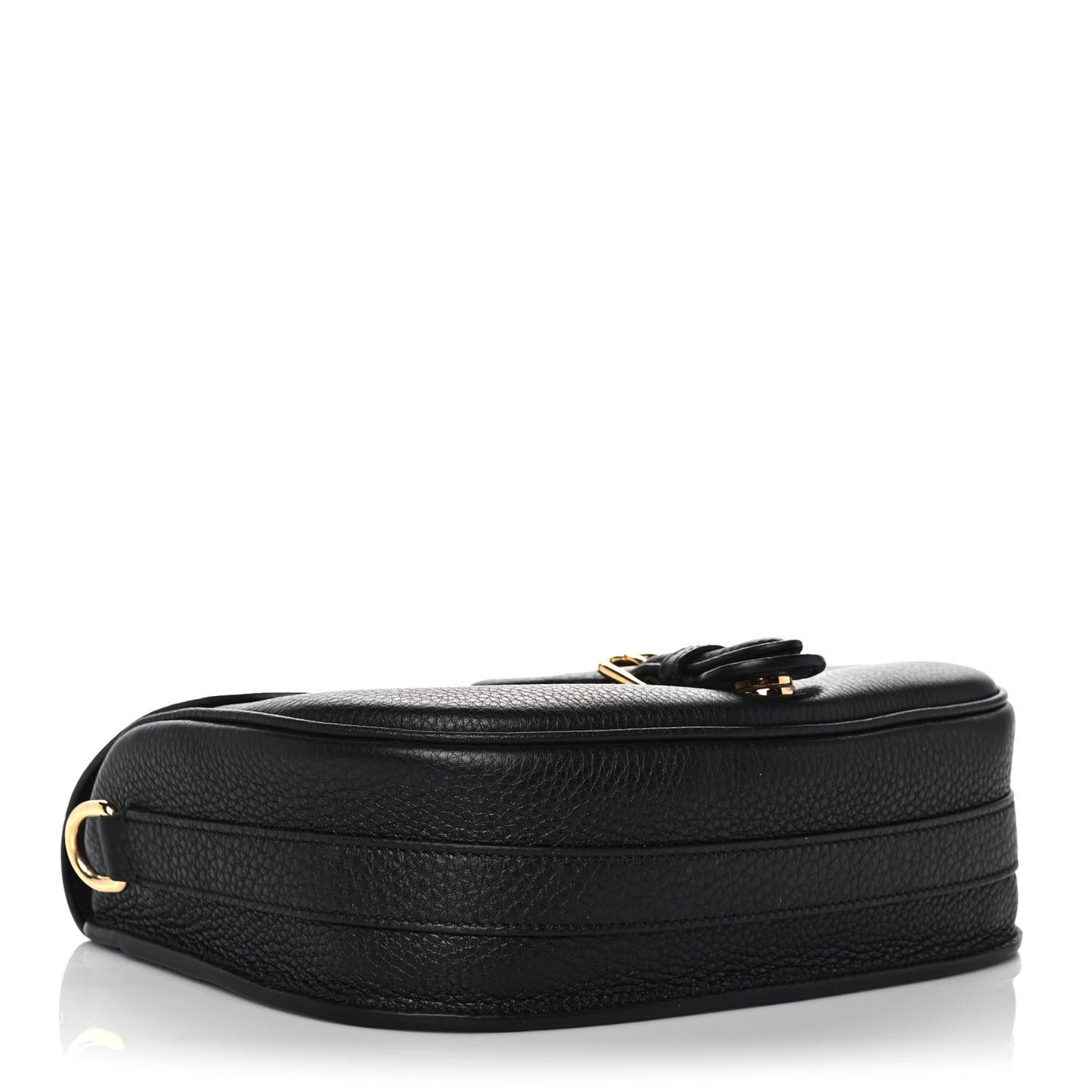 Grained Calfskin Medium Bobby Flap Black