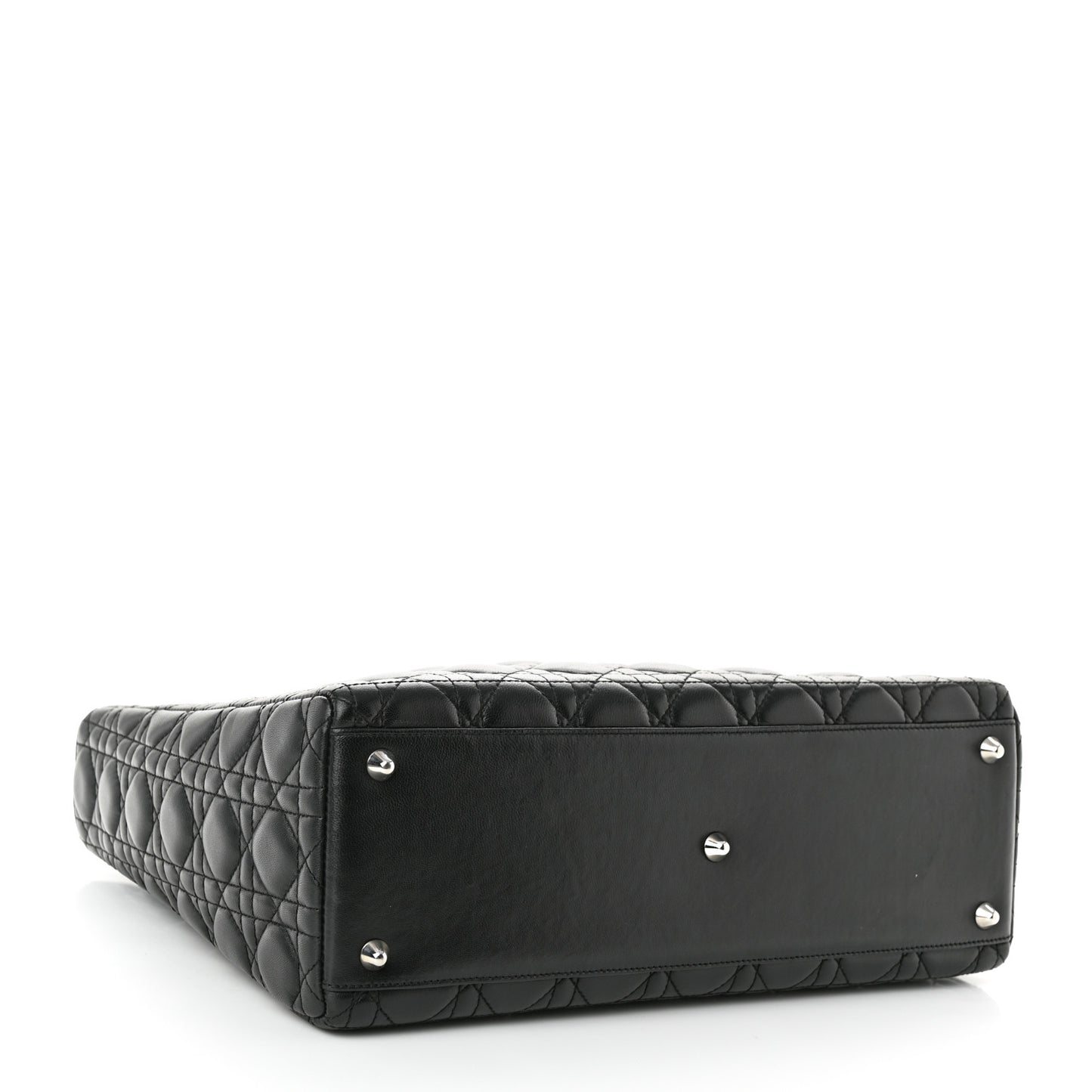 Lambskin Cannage Large Lady Dior Black
