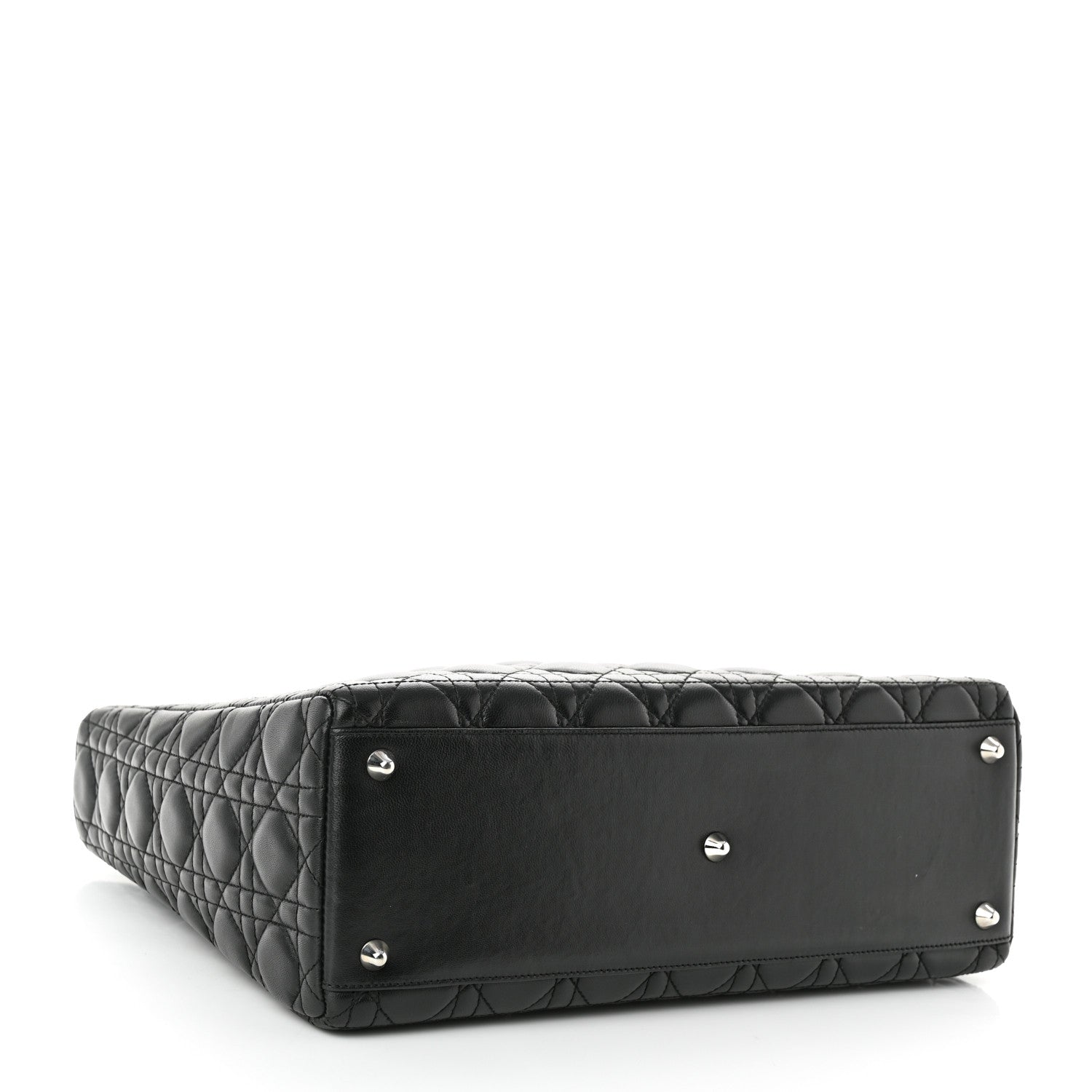 Christian Dior Lambskin Cannage Large Lady Dior Black 4 of 11