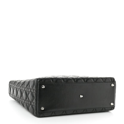 Christian Dior Lambskin Cannage Large Lady Dior Black 4 of 11