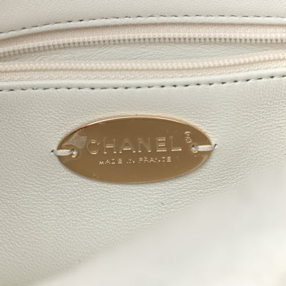 Chanel Shearling Lambskin Crystal Strass Flap White 6 of 11