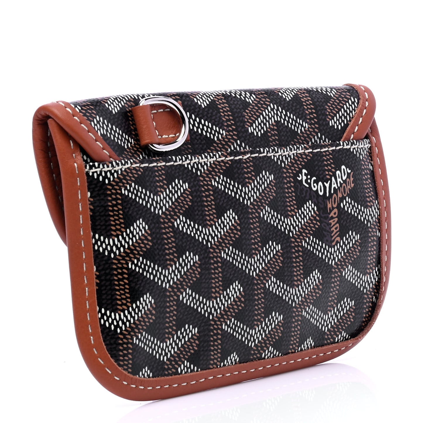 Goyardine Mini Anjou Pouch Black Gold