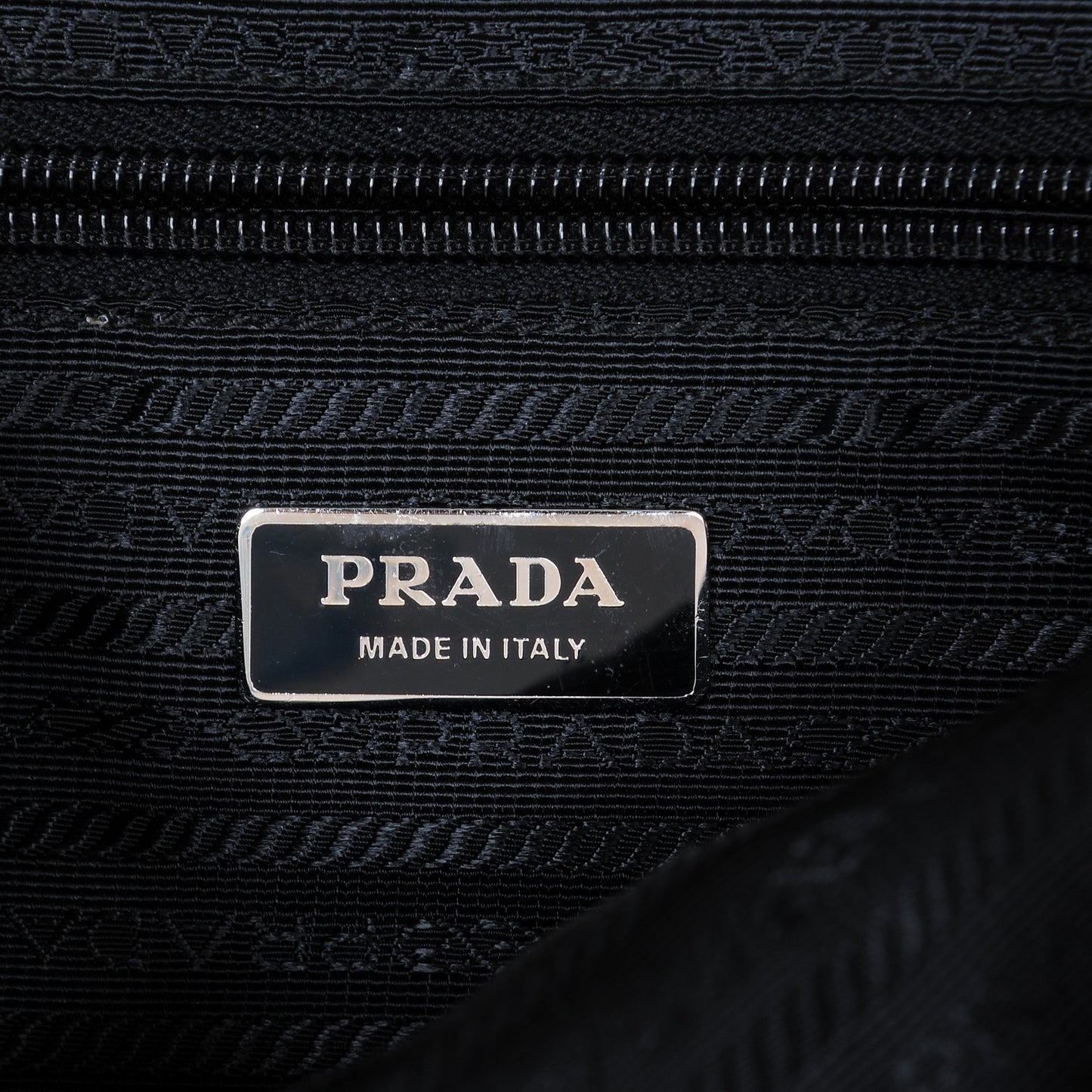 Nylon Vela Single Buckle Backpack Black
