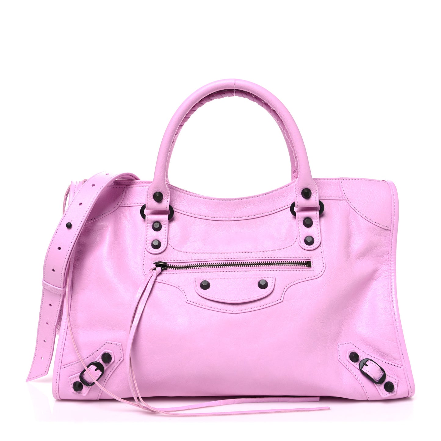 Agneau Classic Hardware Medium Le City Bubbly Pink