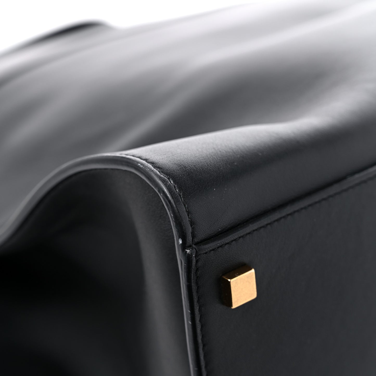 Calfskin Large Manhattan Shopper Tote Black
