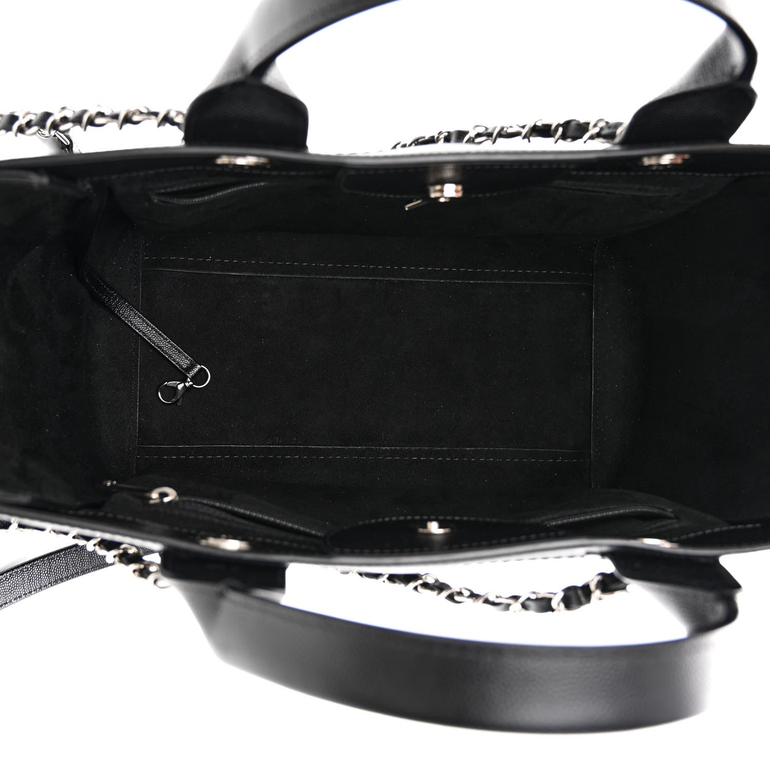 Chanel Caviar Small Studded Deauville Tote Black 4 of 9
