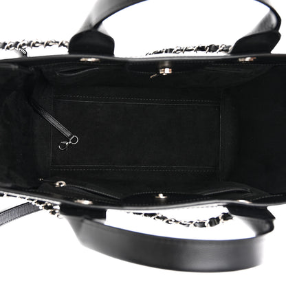 Chanel Caviar Small Studded Deauville Tote Black 4 of 9