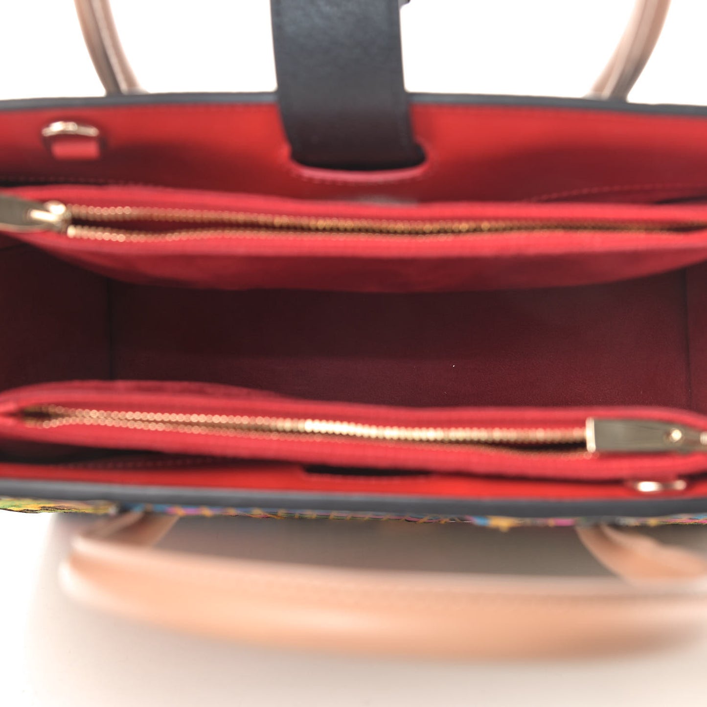 Calfskin Patent Woven Medium Paloma Multicolor