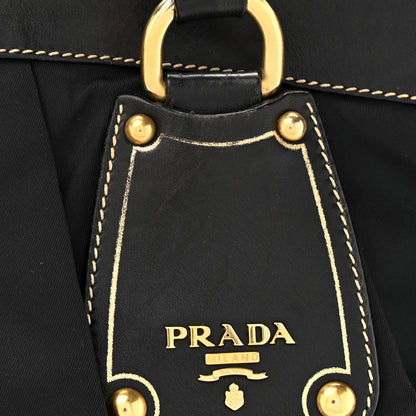 Prada Tessuto Nylon Soft Calf Small Tote Black 10 of 16