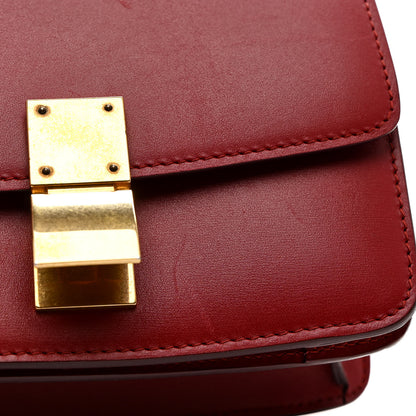 Celine Smooth Calfskin Small Classic Box Flap Bag Red 11 of 14