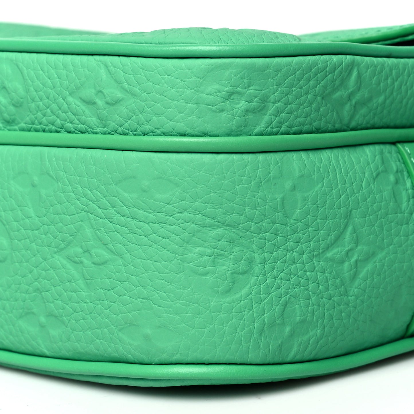 Taurillon Monogram S Lock Messenger Minty Green