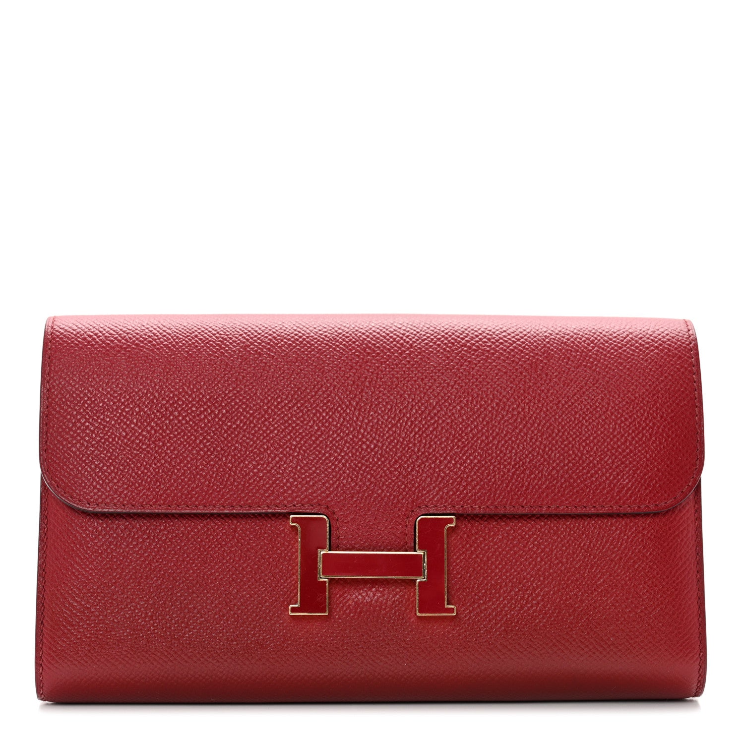 Hermes Epsom Constance Long Wallet Rouge Grenat 1 of 8