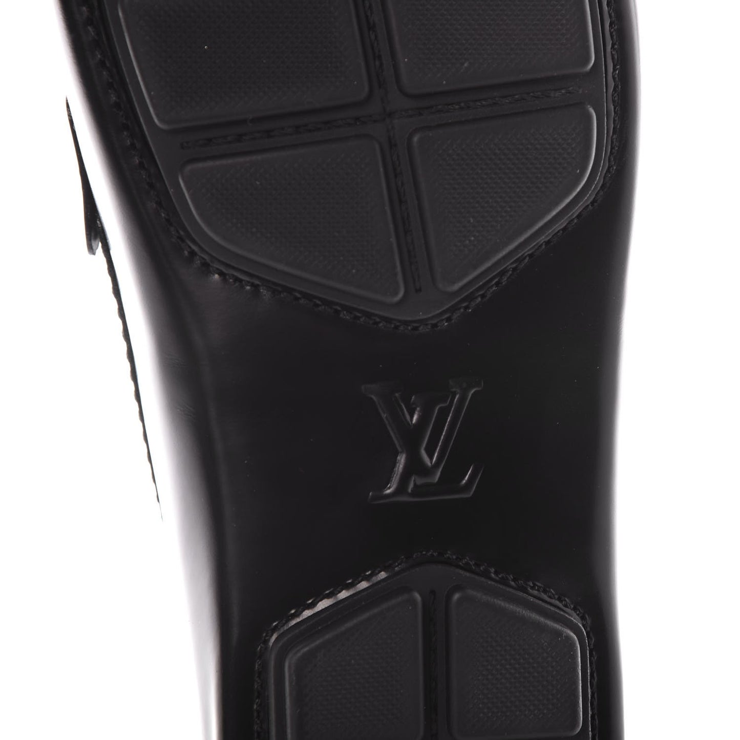 Calfskin Racetrack Moccasin Loafers 10.5 Black