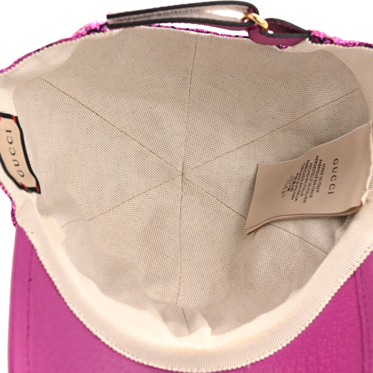 Silk Blend Jacquard Monogram Santa Barbara Baseball Hat M Fuxia Black