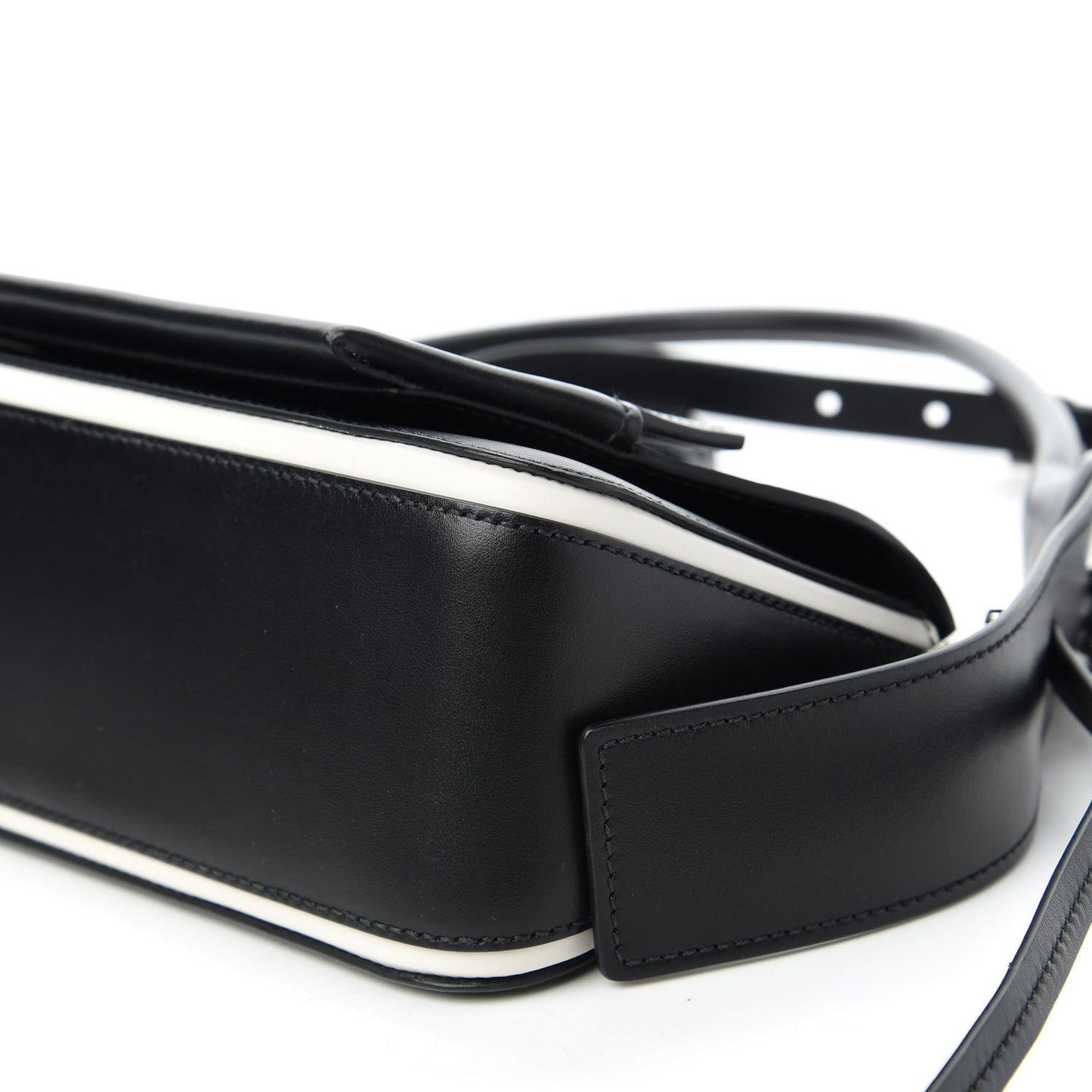 City Calfskin Manuelle Shoulder Bag Black