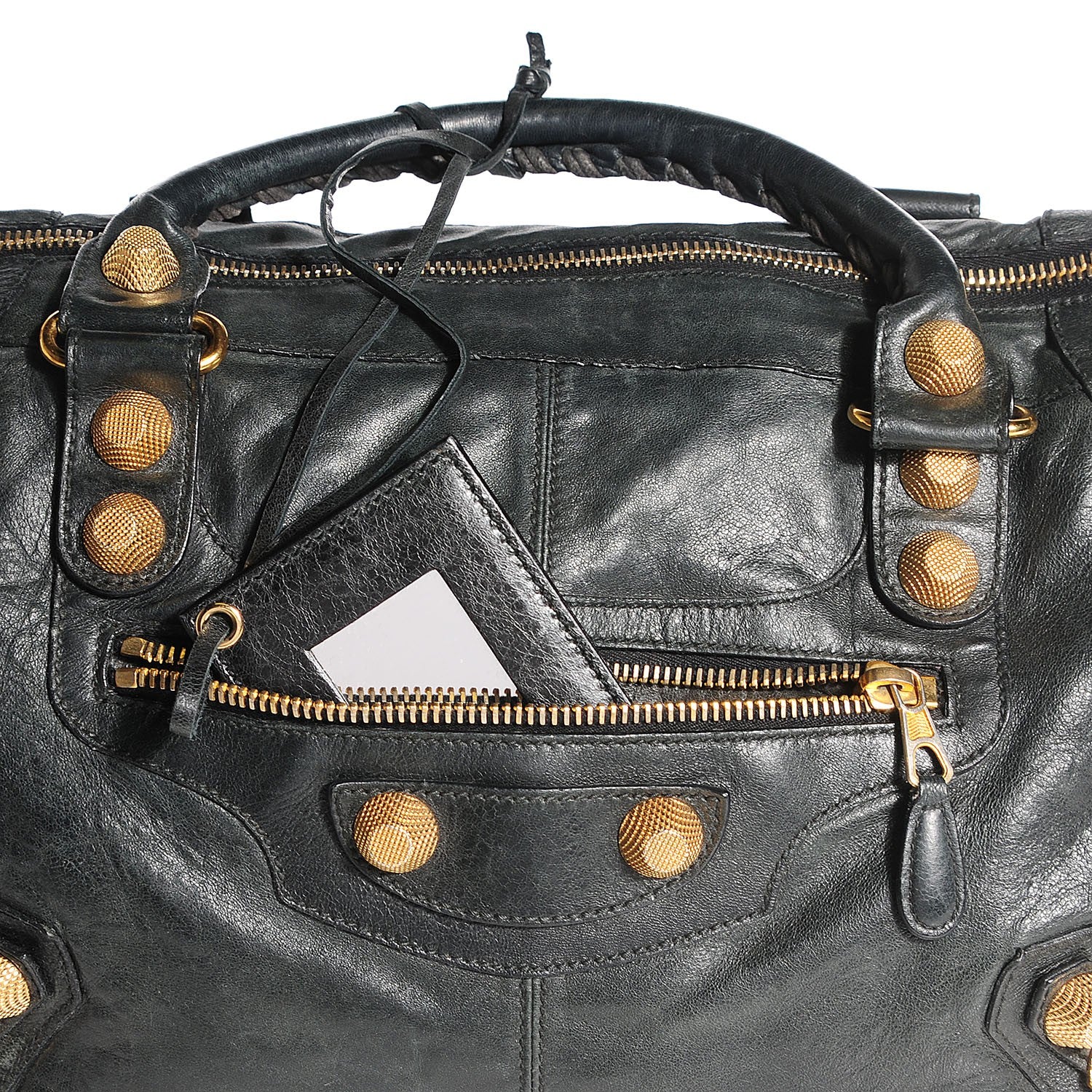 Balenciaga Chevre Giant 21 Gold Hardware Work Dark Night 11 of 14